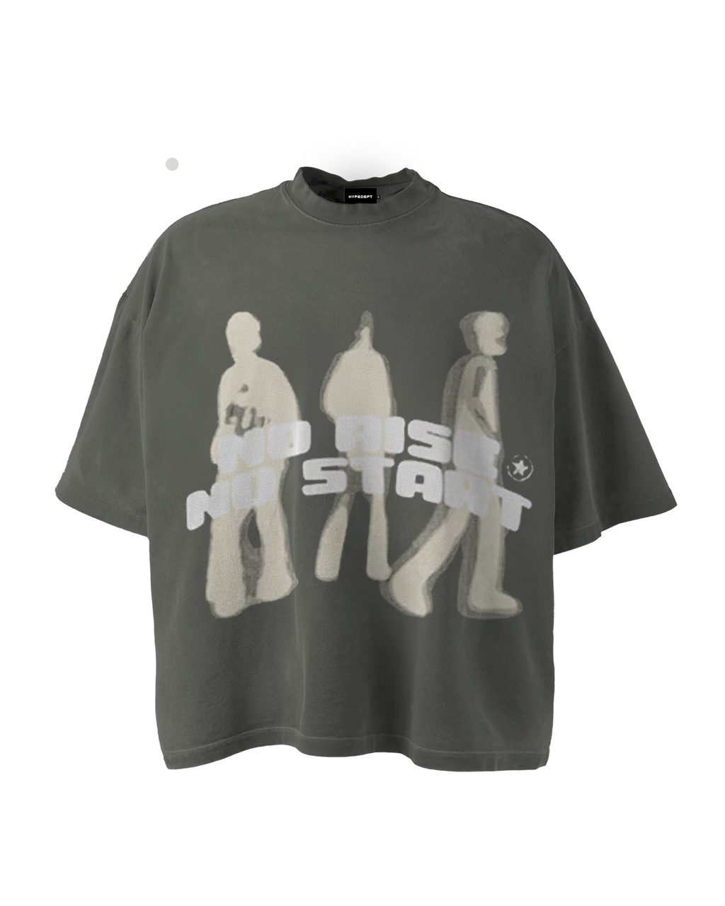 ShineNest Oversized Abstract Graphic T-Shirt – Vintage Streetwear Cotton Tee