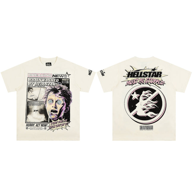 HELLSTAR Breaking News Graphic T-Shirt Hover Image