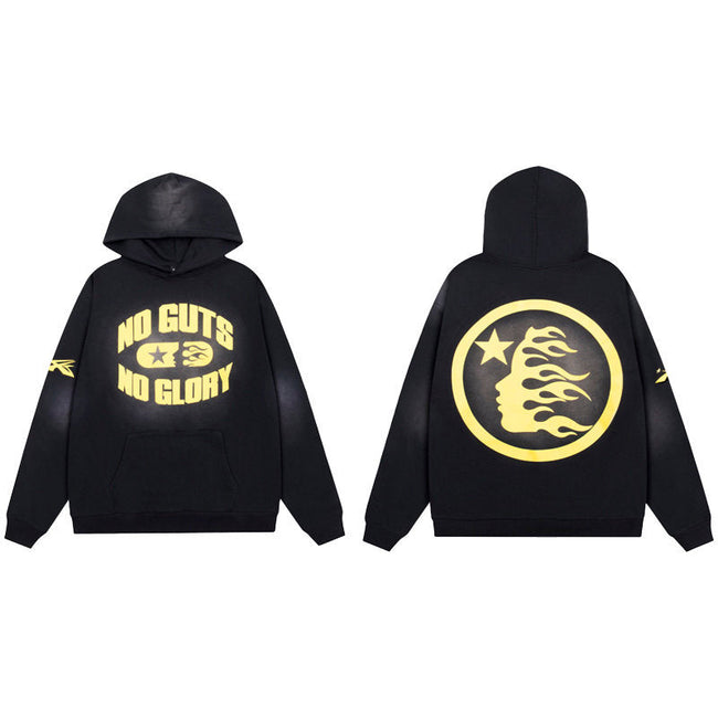 HELLSTAR No Guts No Glory Black Hoodie Hover Image