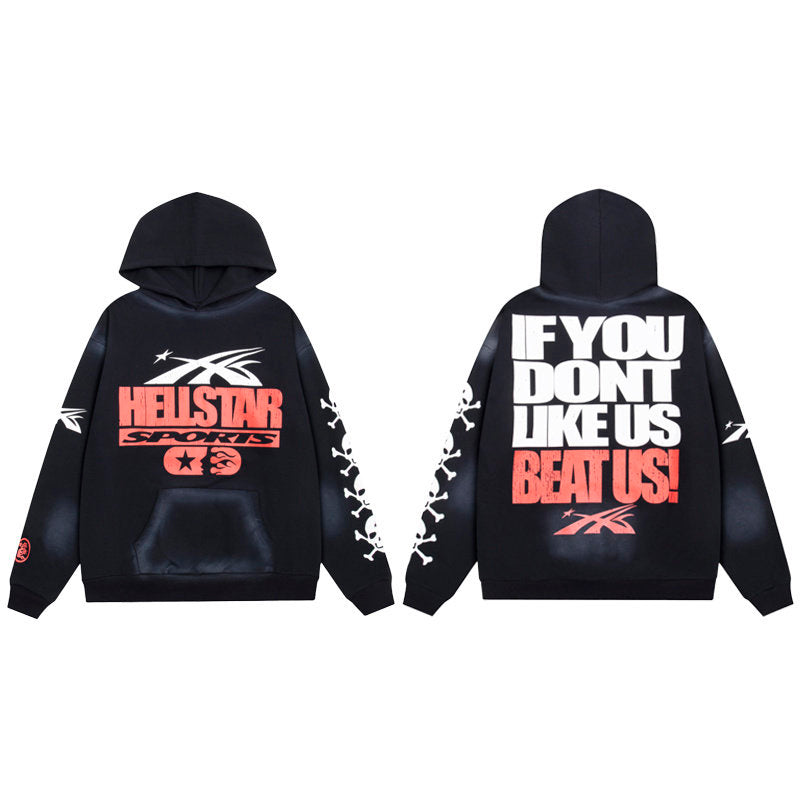HELLSTAR Sports Graphic Black Hoodie