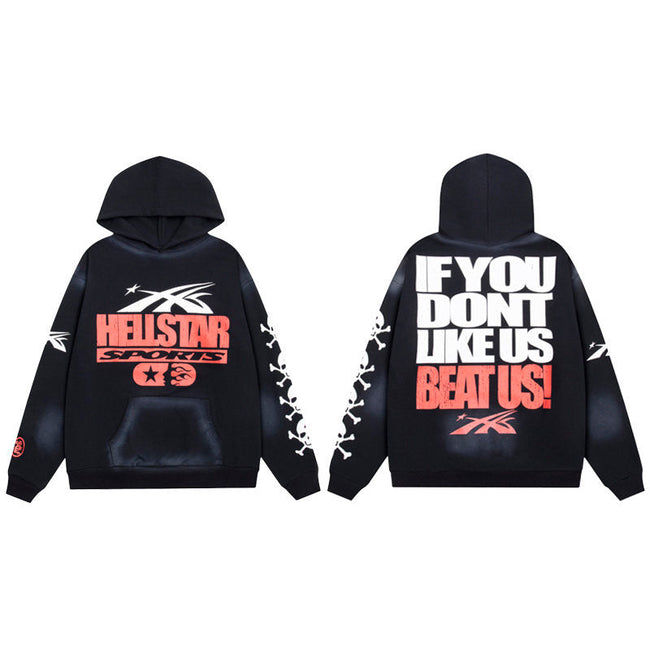 HELLSTAR Sports Graphic Black Hoodie Hover Image
