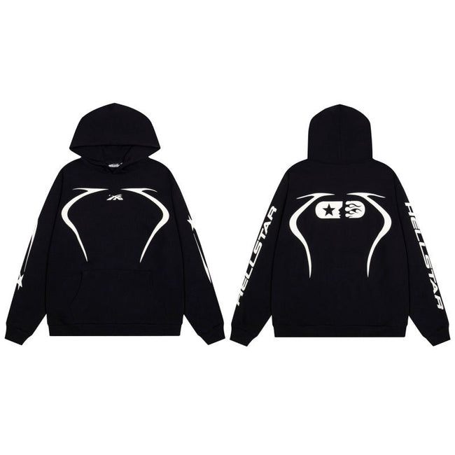 HELLSTAR Arc Graphic Black Hoodie Hover Image