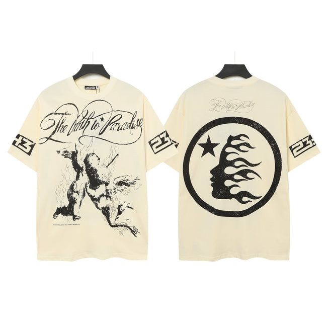 HELLSTAR The Path to Paradise Graphic T-Shirt – Cream Hover Image