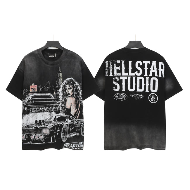 HELLSTAR Studio Racing Graphic T-Shirt – Black Hover Image