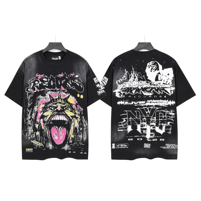 HELLSTAR Graphic 2025 Streetwear T-Shirt – Black Hover Image