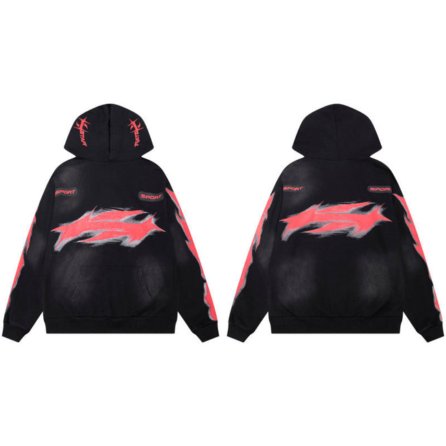 HELLSTAR Sport Graphic Black Hoodie Hover Image