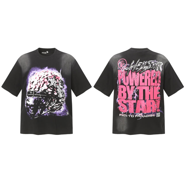 HELLSTAR Powered by the Star T-Shirt Black Hover Image