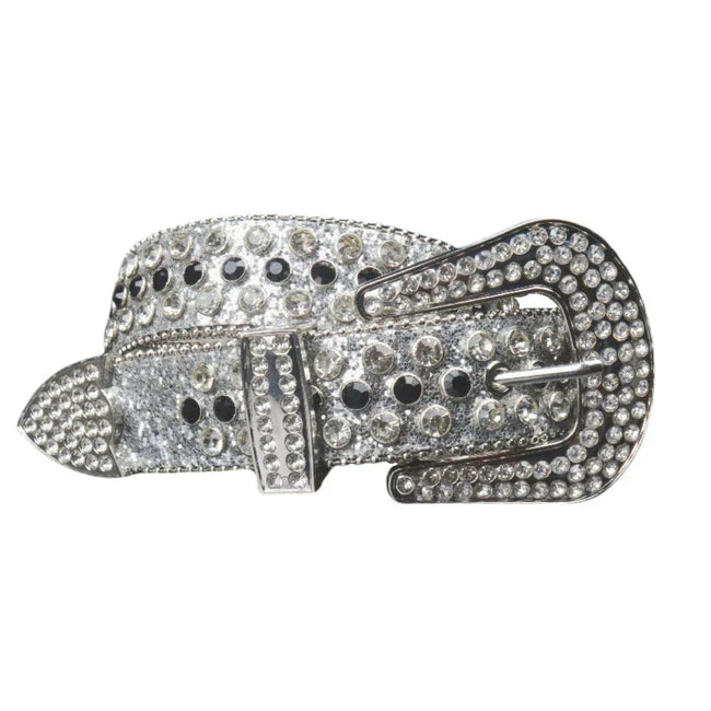 RHINESTONE BELT SILVER Hover Image