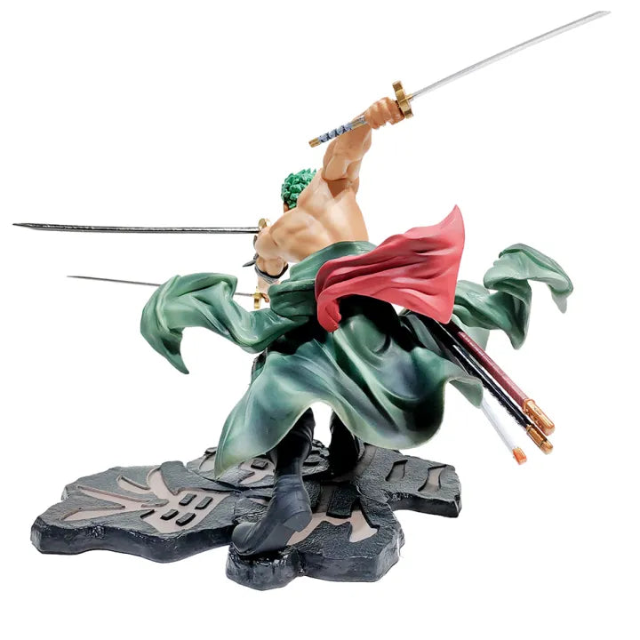Bandai | 10CM One Piece Luffy Figure Roronoa Zoro Three-Blade Sa-Maximum Manga Anime Statue PVC Action Collection Model Toys For Children
