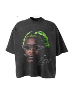 ShineNest Vintage Portrait Graphic Oversized T-Shirt