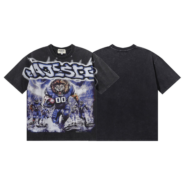 Vintage Graphic Oversized T-Shirt Collection Streetwear Casual Short Sleeve Tee Hover Image