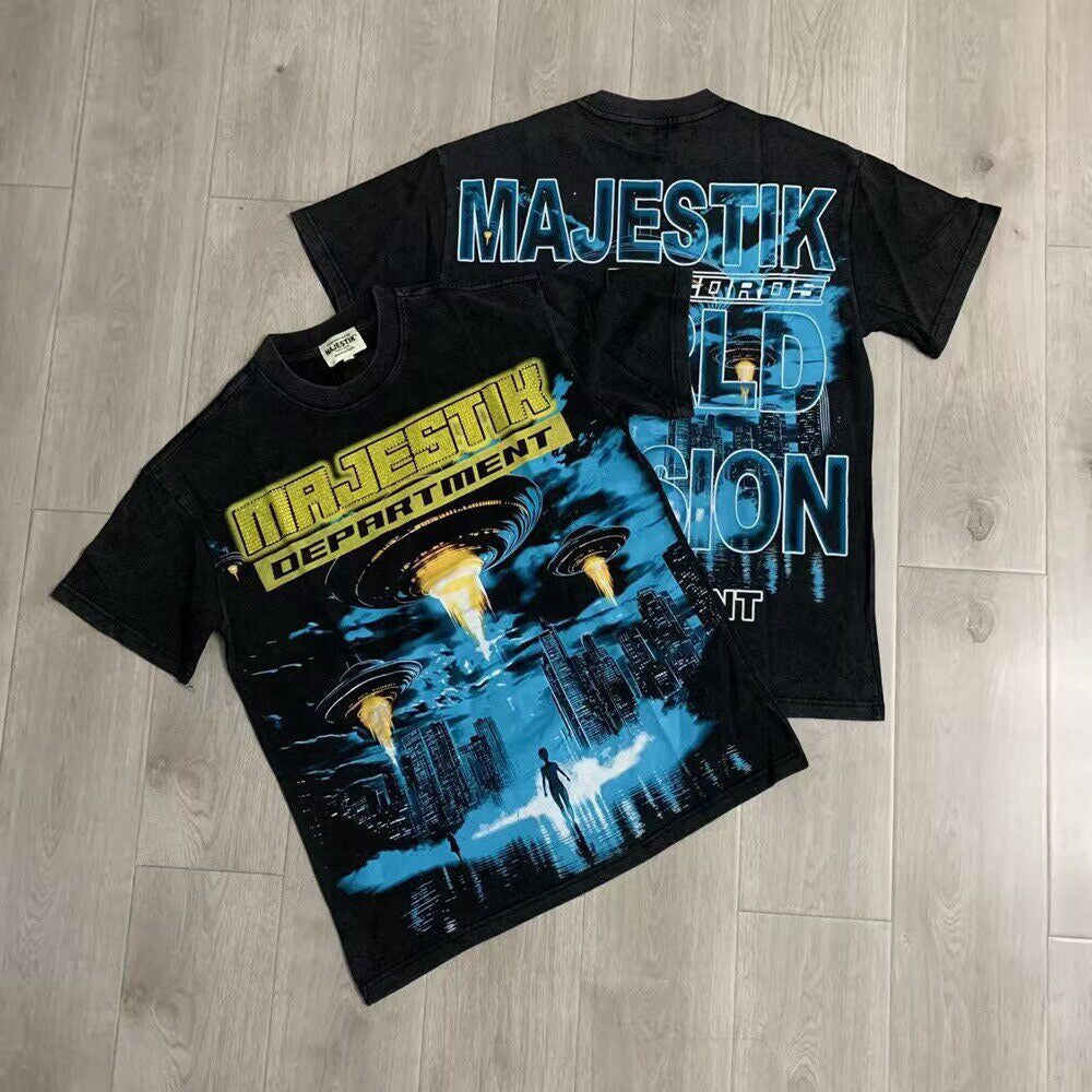 Graphic Print Oversized T-Shirt Urban Streetwear Top