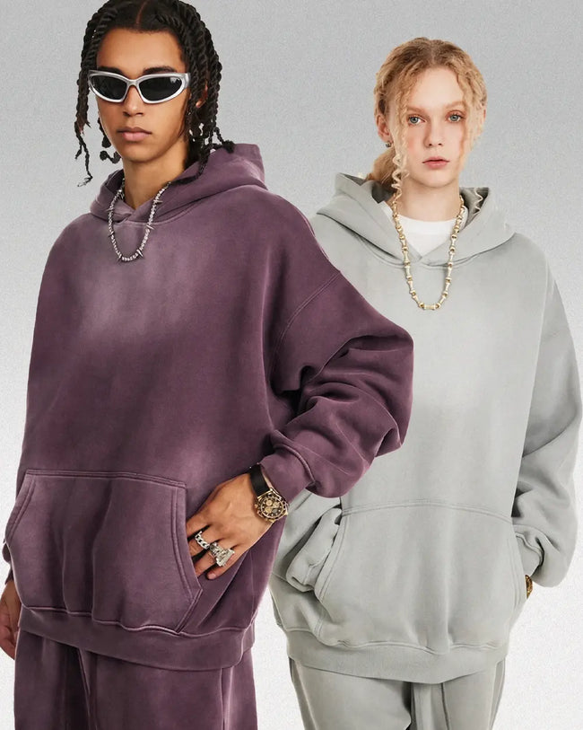 Acid wash hoodie "Lucid" Hover Image
