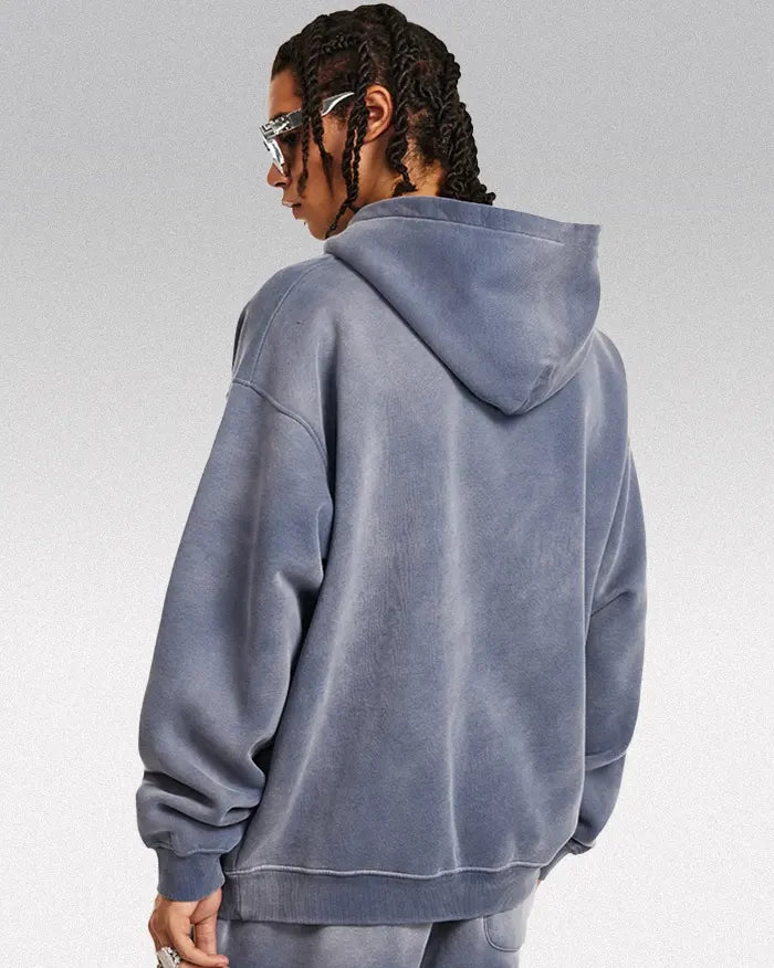 Acid wash hoodie "Lucid"