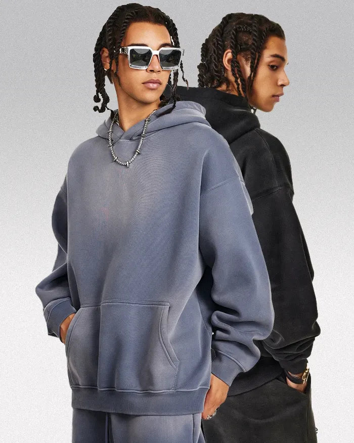 Acid wash hoodie "Lucid"