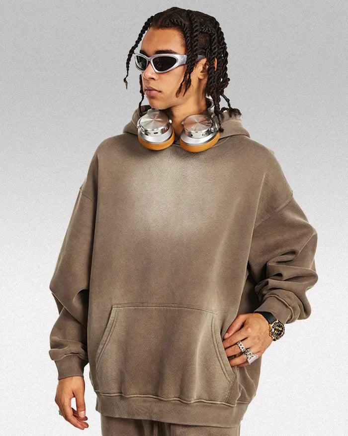 Acid wash hoodie "Lucid"