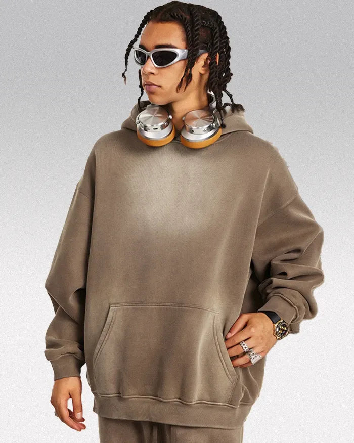 Acid wash hoodie "Lucid"