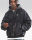 Acid wash zip up hoodie "Onyx"