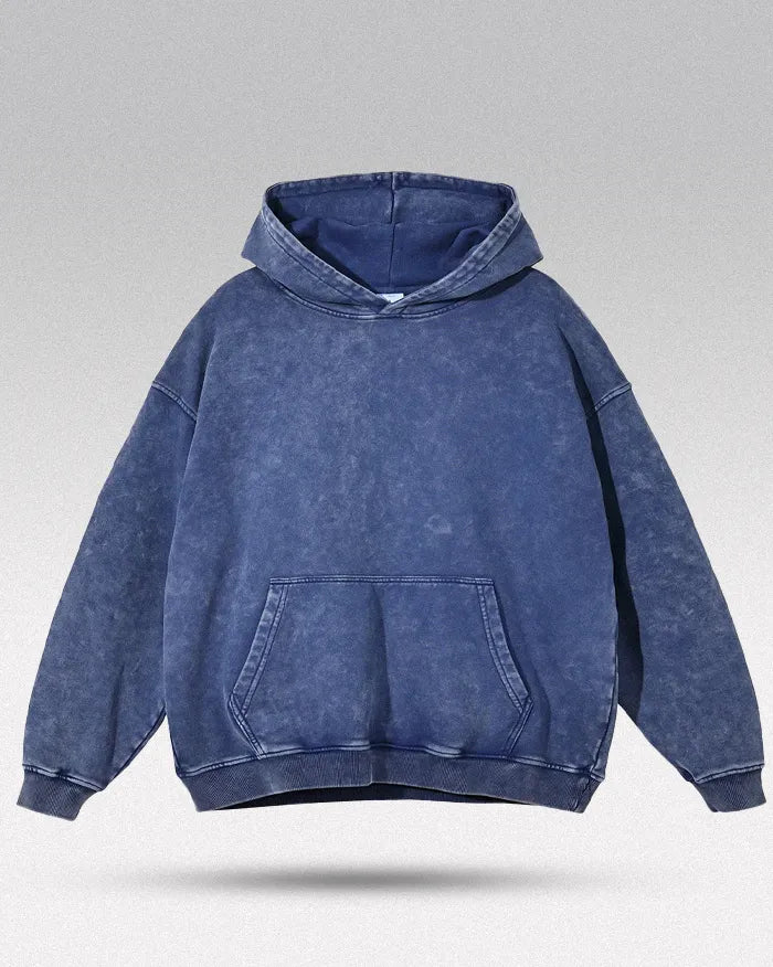Acid washed hoodie "Chrono"