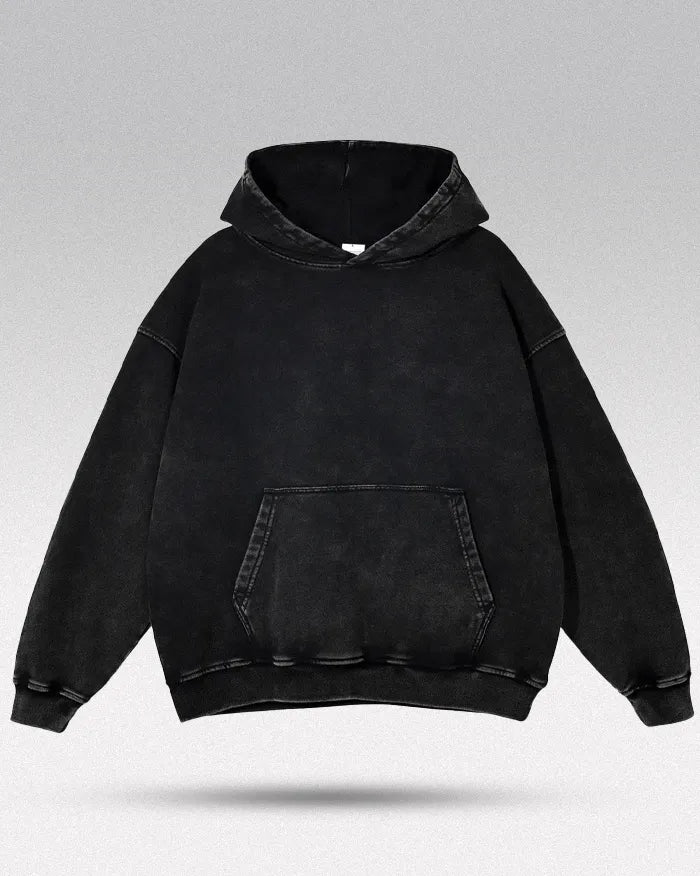 Acid washed hoodie "Chrono"