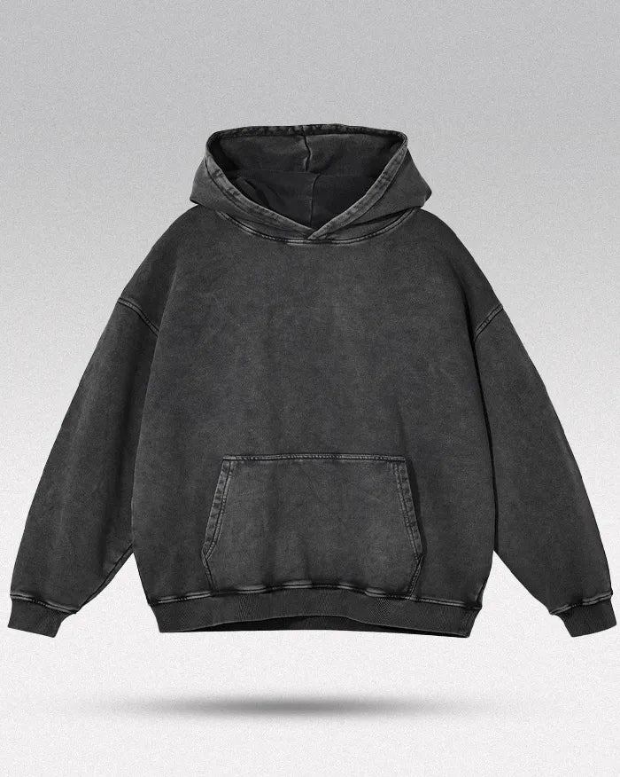 Acid washed hoodie "Chrono"