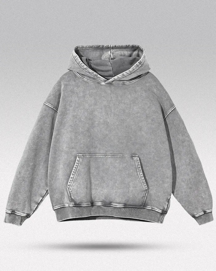 Acid washed hoodie "Chrono"