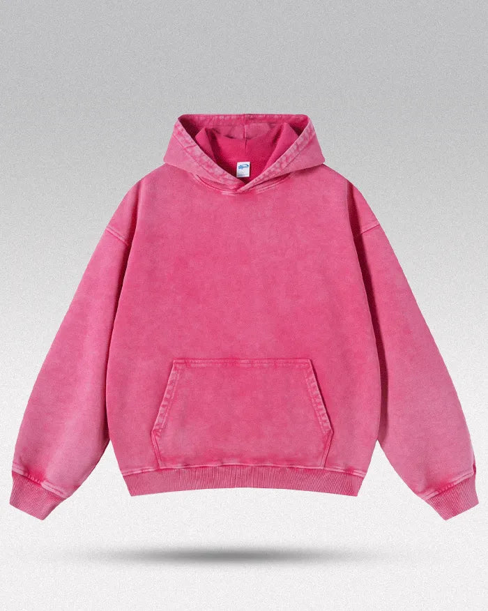 Acid washed hoodie "Chrono"