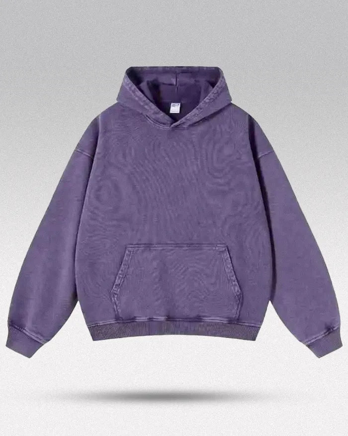 Acid washed hoodie "Chrono"