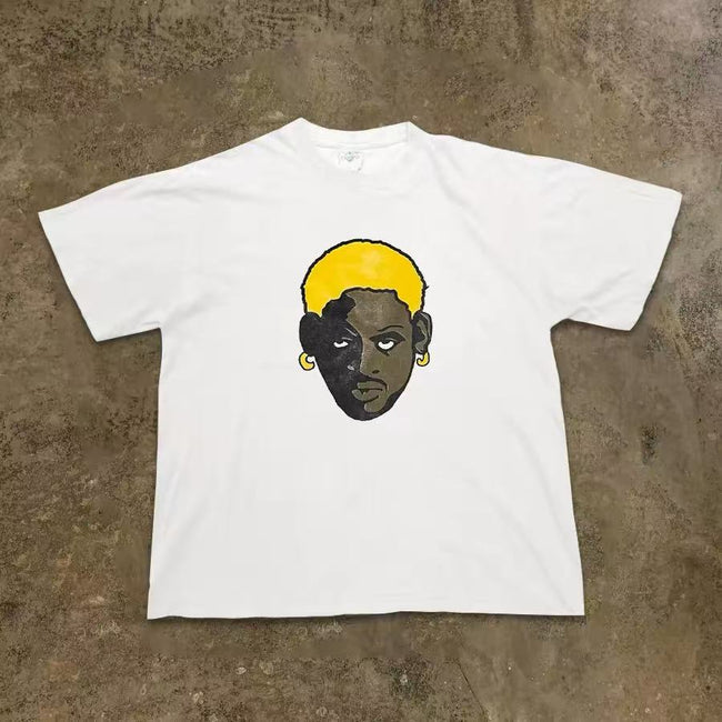 ShineNest Abstract Face Graphic Tee Hover Image