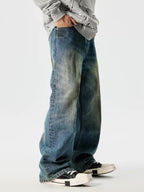 ShineNest Y2K Washed Wide Leg Jeans