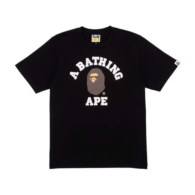 BAPE College Tee Black Brown Head Hover Image