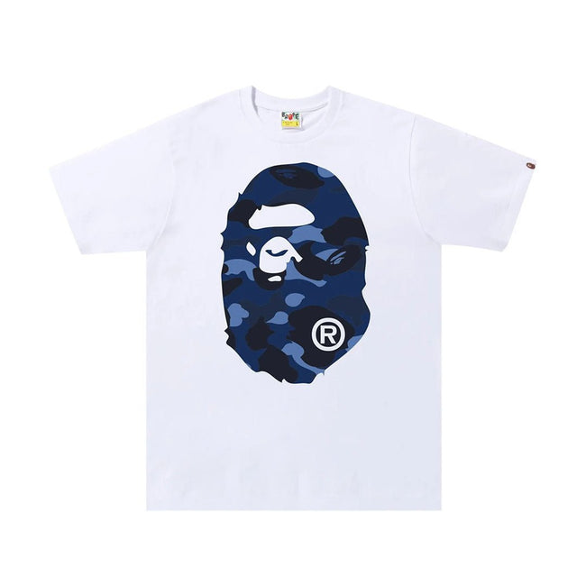 BAPE Color Camo Big Ape Head Tee 'White/Navy' Hover Image