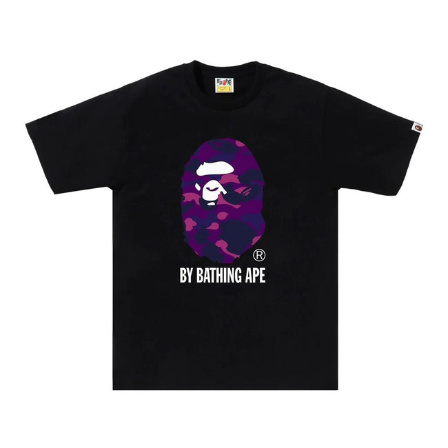 BAPE Color Camo By Bathing Ape Tee 'Black/Purple' Hover Image