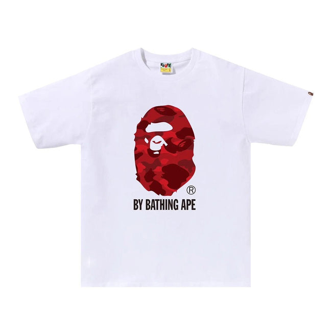 BAPE Color Camo By Bathing Ape Tee 'White/Red' Hover Image