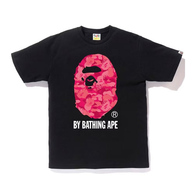 BAPE Fire Camo By Bathing Tee Black Red Hover Image