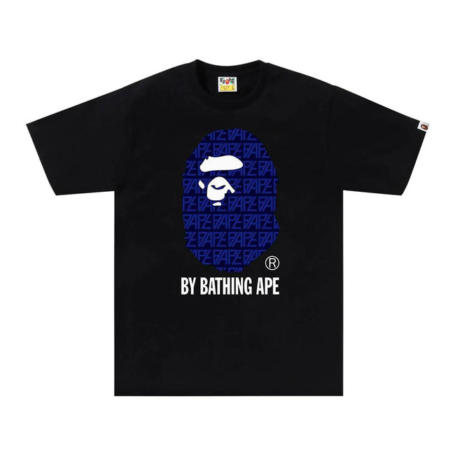 BAPE Logo Monogram By Bathing Ape Tee 'Black/Navy' Hover Image