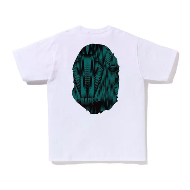BAPE Speed Racer Big Ape Head Tee White Green Main Image