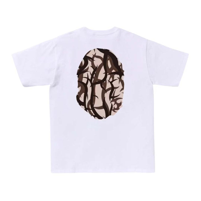 BAPE Trial Camo Big Ape Head Tee White/Beige Main Image