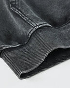 Black acid wash hoodie "Darkstar"