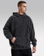 Black acid wash hoodie "Darkstar"
