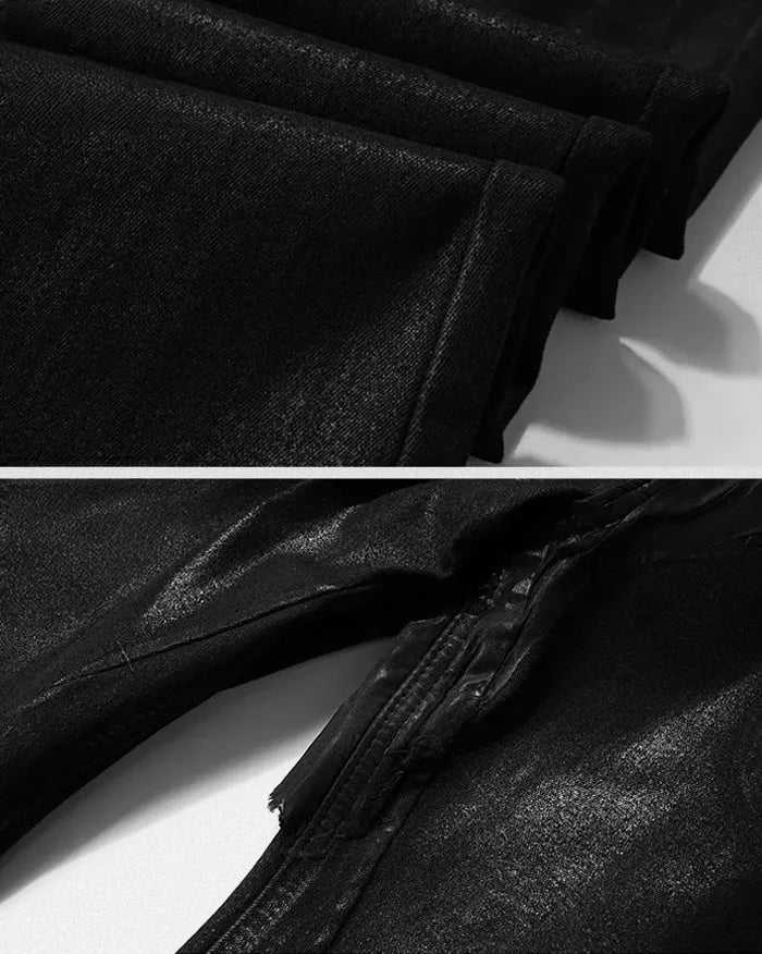 Black coated jeans "Veridian"