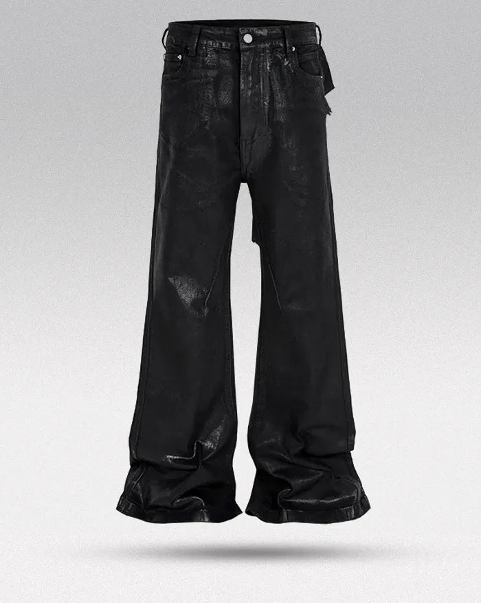 Black coated jeans "Veridian"