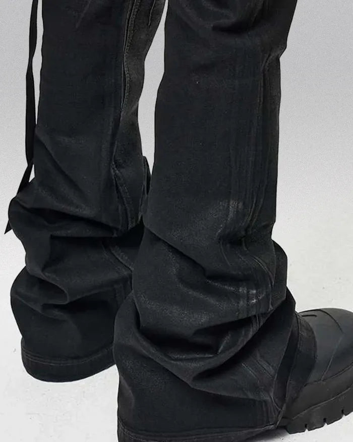 Black coated jeans "Veridian"