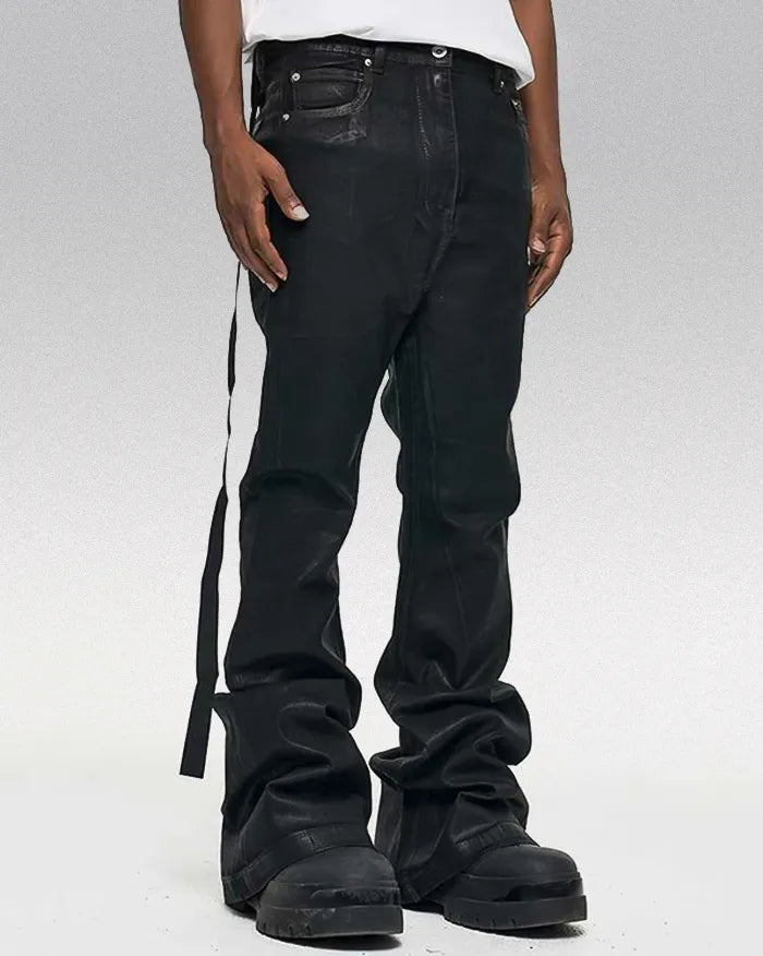 Black coated jeans "Veridian"