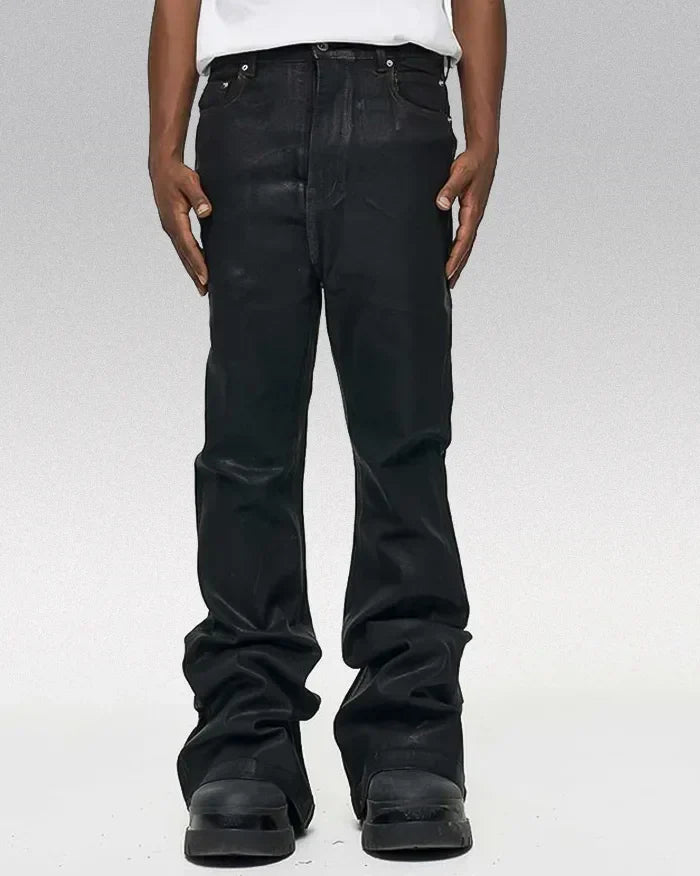 Black coated jeans "Veridian"