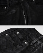 Black coated jeans "Veridian"