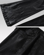 Black coated jeans "Veridian"