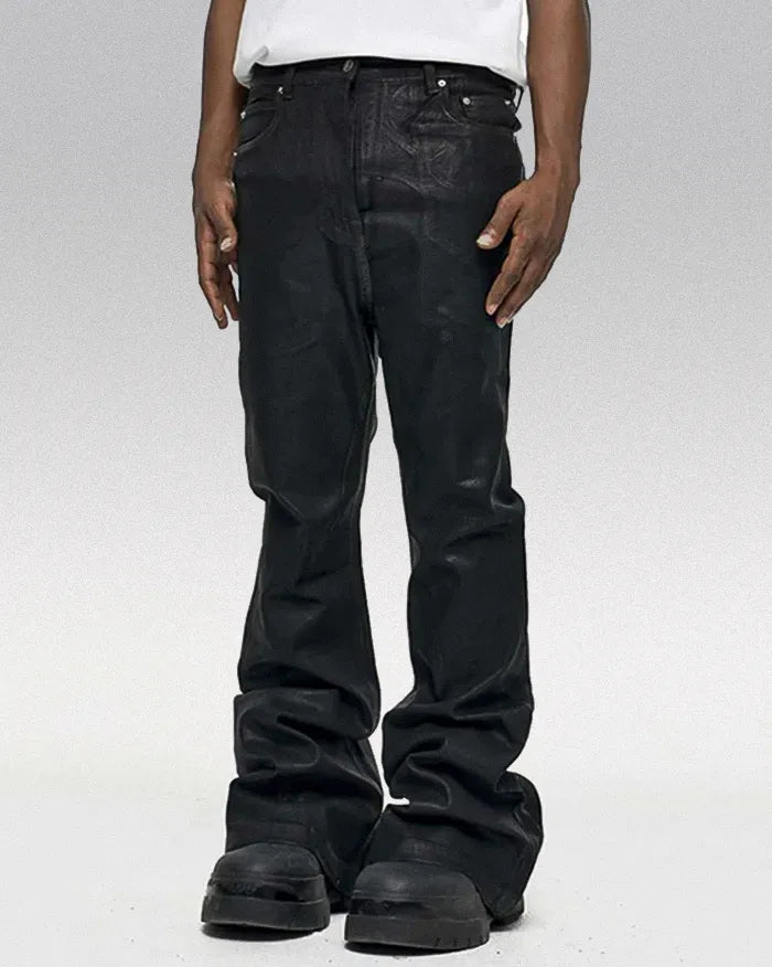 Black coated jeans "Veridian"