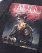 Black Oversized Tshirt "Tattoo"