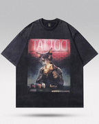 Black Oversized Tshirt "Tattoo"